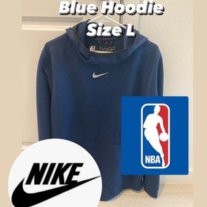 Nike NBA Authentic Men’s Size L Navy Blue Pullover Hoodie